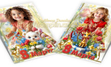 Коллаж 8 Марта - Любимые тюльпаны