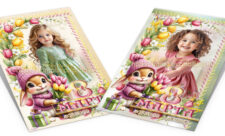 Весенний Коллаж 8 Марта - Зайчик